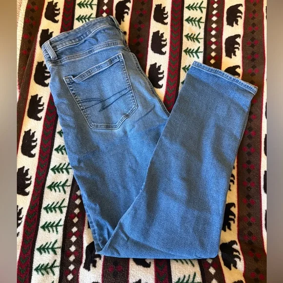 American Eagle Outfitters Light Blue Skinny Jeans - Picture 1 of 5